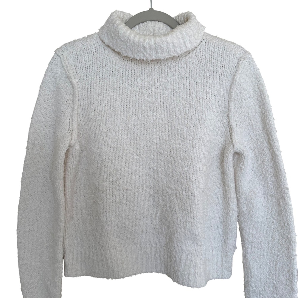 Rag & Bone Women's 100% Cotton White Turtleneck Sweater S Pullover Casual